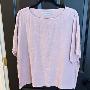Love and Confuse Linen top pink